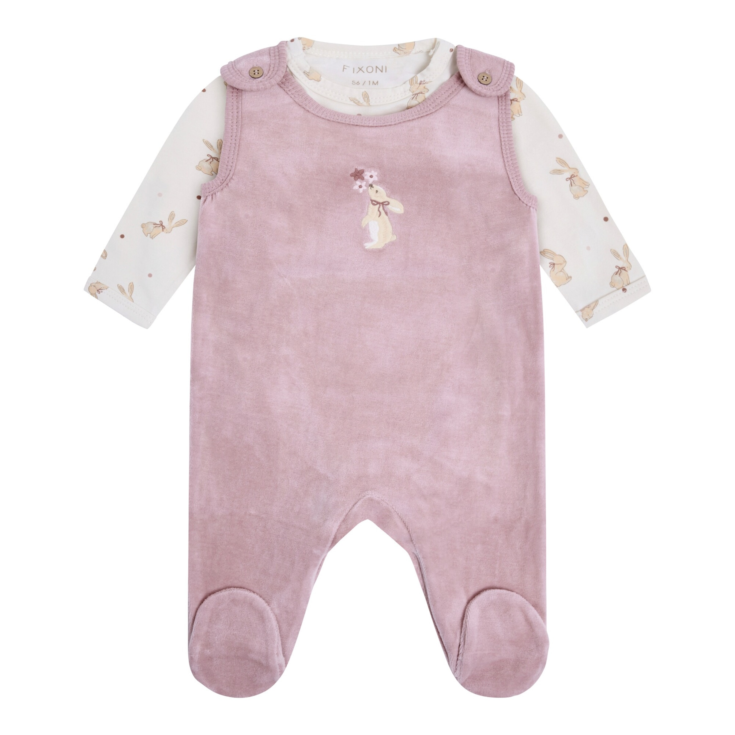 Fixoni Strampler-Set Hase