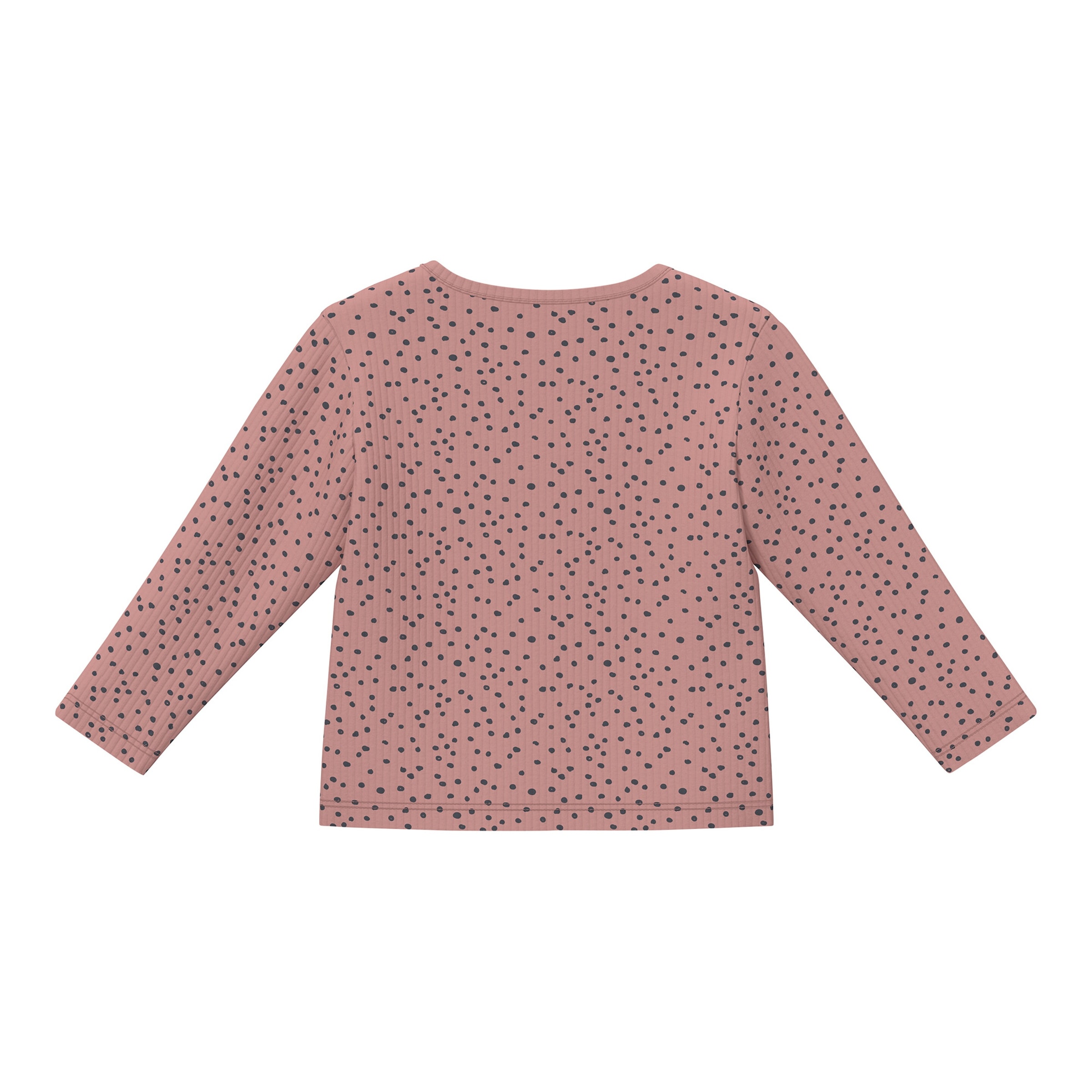S.Oliver Henley-Shirt langarm Punkte Rippqualität