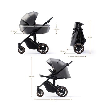 Kombikinderwagen PRIME 2 Trio-Set inkl. Babyschale MINK PRO i-Size