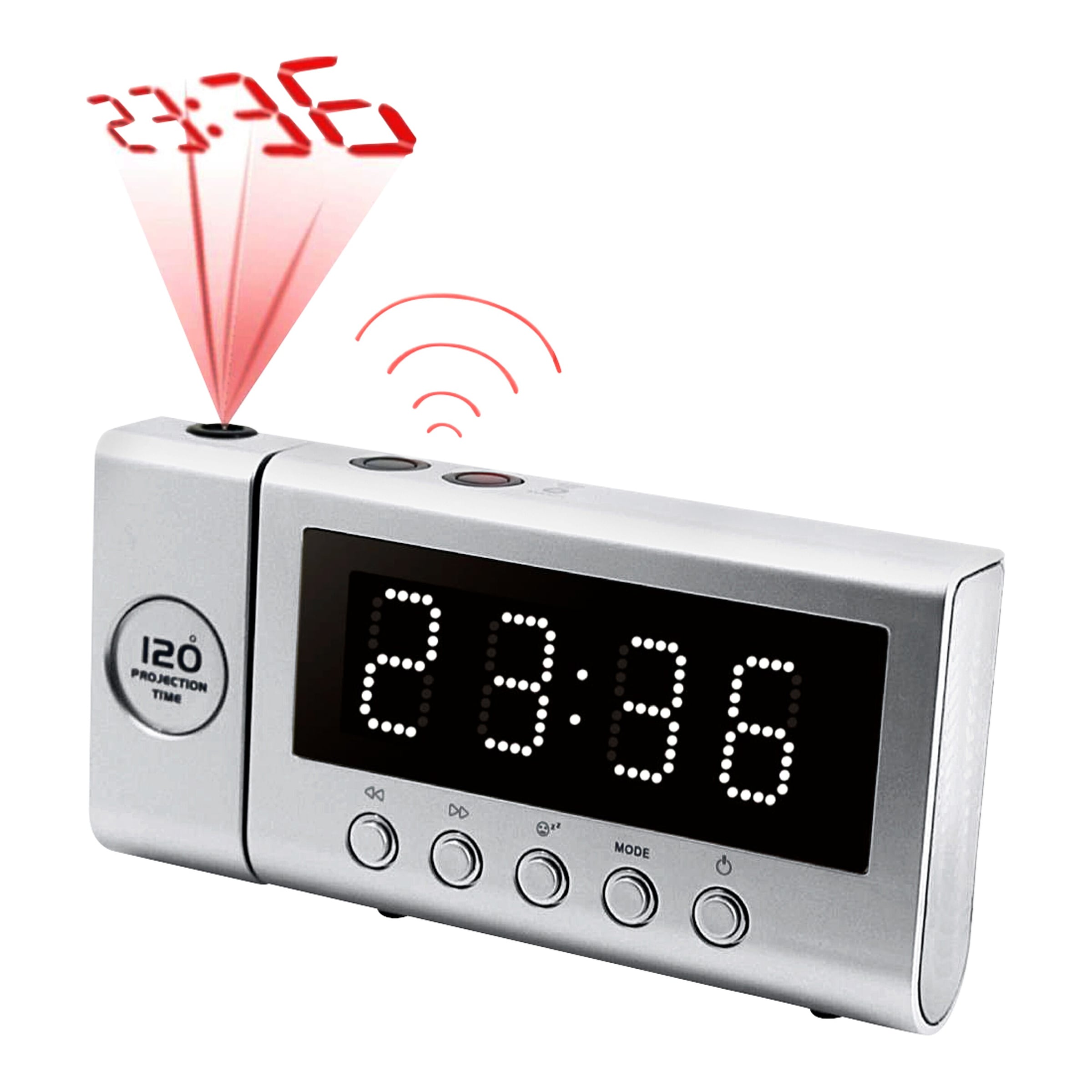 Radiowecker mit Projektion
