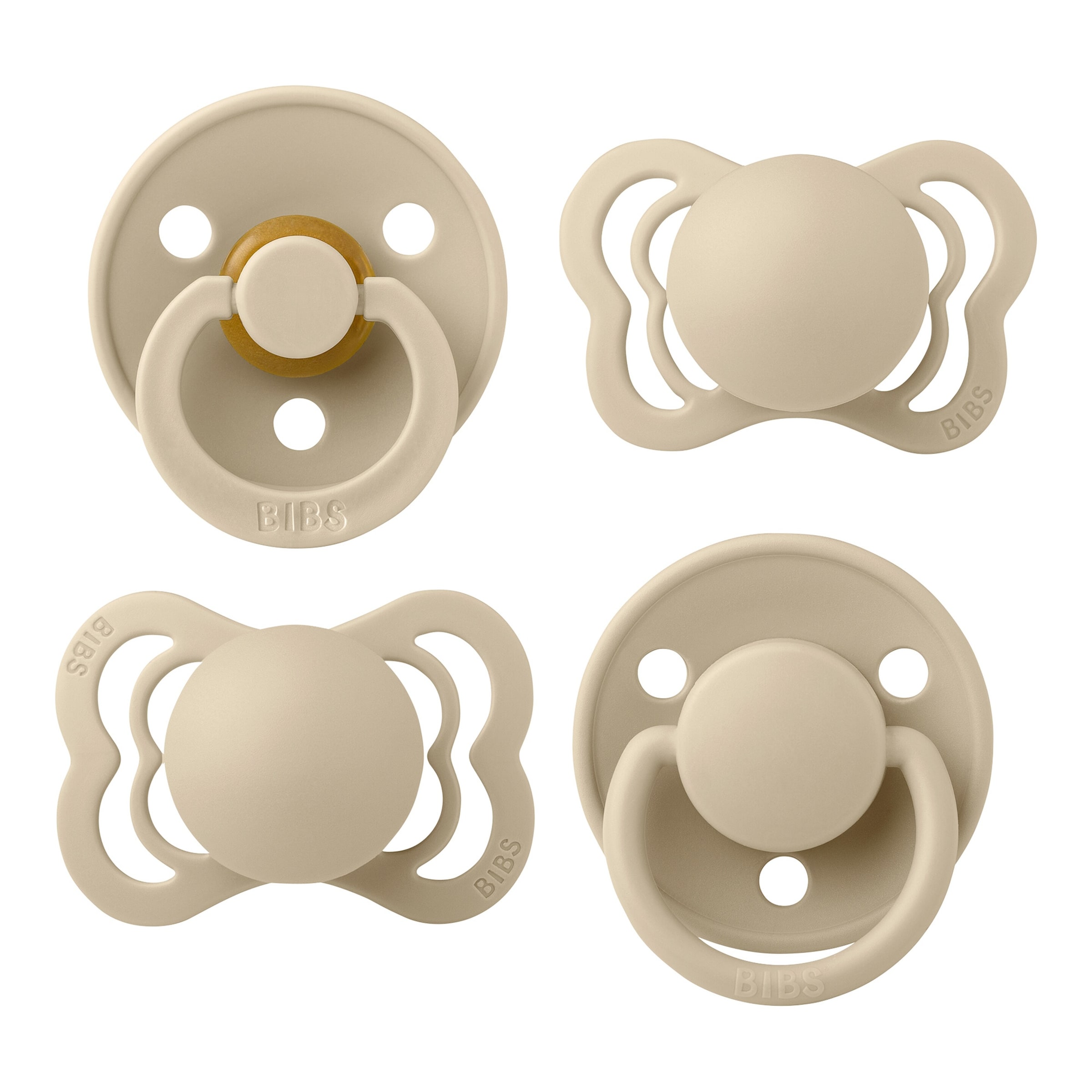 Bibs 4-er Pack Try-It Collection Schnuller Latex, 0-6M