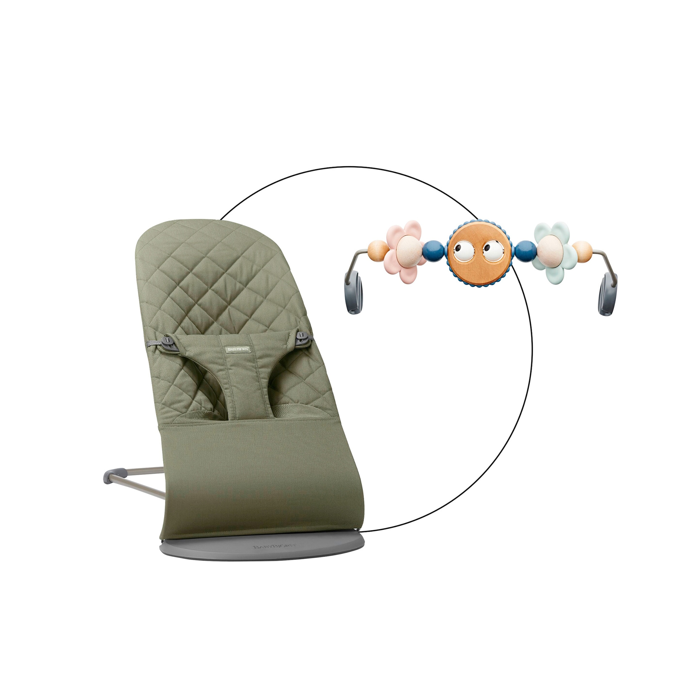 Babybjörn Bundle Babywippe Bliss gewebt inlusive Spielbogen
