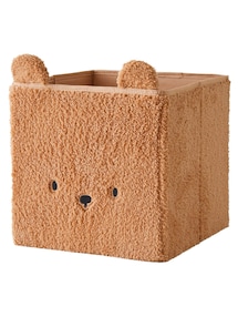 Kinderzimmer Aufbewahrungsbox BÄR, Teddyfleece