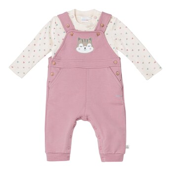 2-tlg Set Latzhose mit Shirt Eichhörnchen