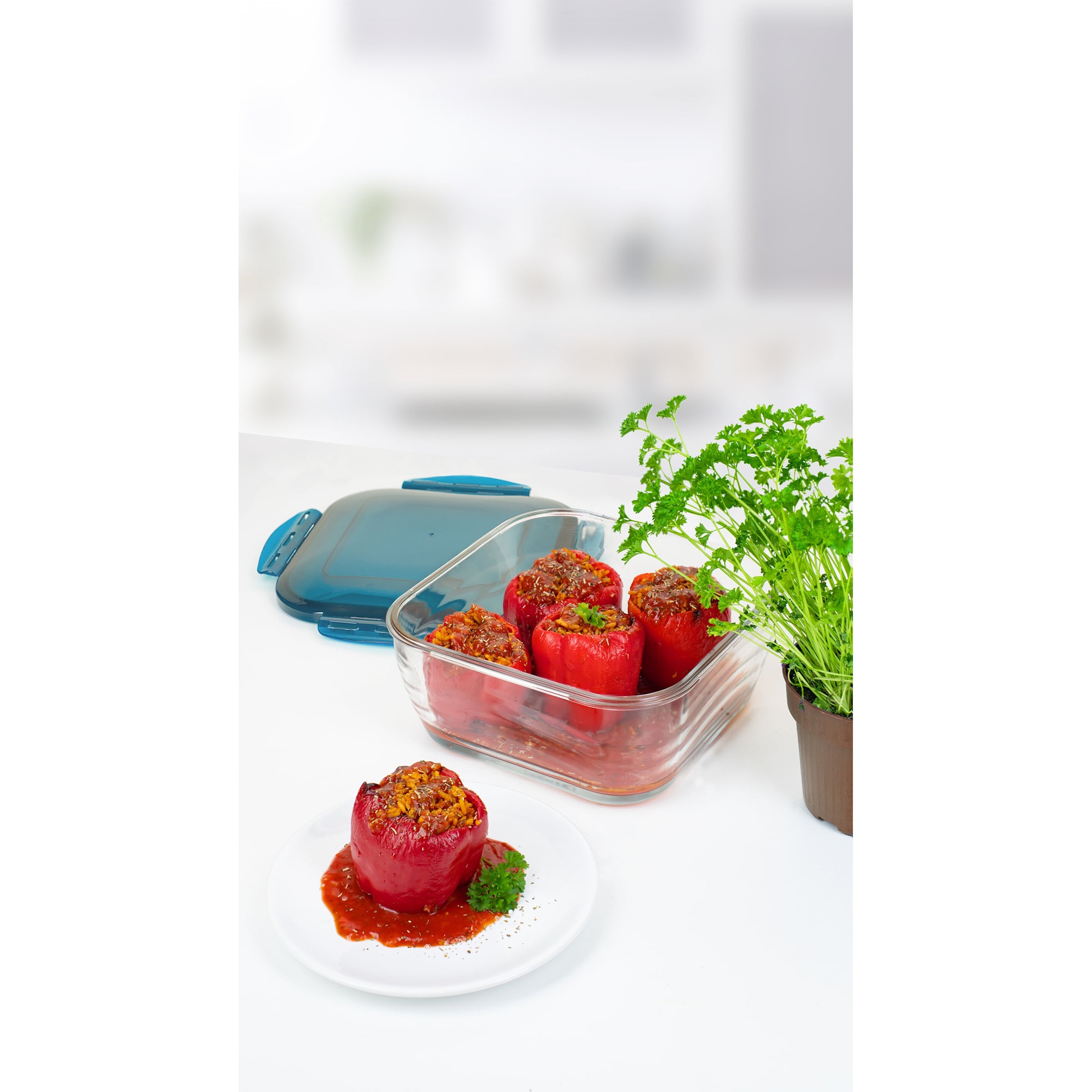 Glasschüssel-Set "Nicer Dicer Chef Professional" 2,8l, 3-teilig