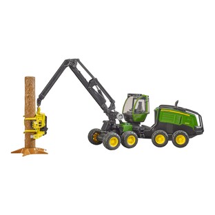 Erntemaschine Harvester John Deere 1270G mit Baumstamm