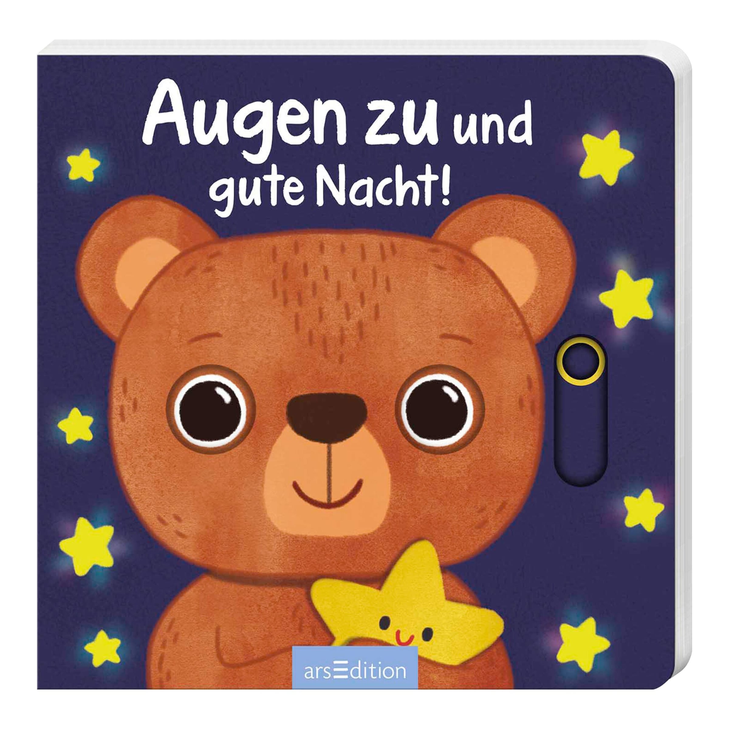 Arsedition Schieberbuch Augen zu und gute Nacht!
