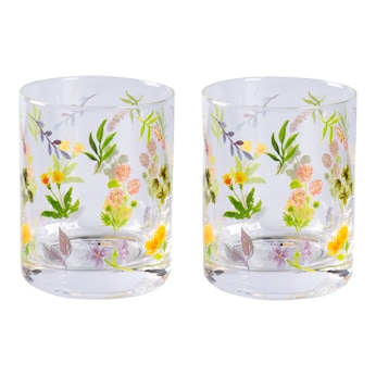 Lot de verres «Fleurs d’été», 2 pièces de 330 ml