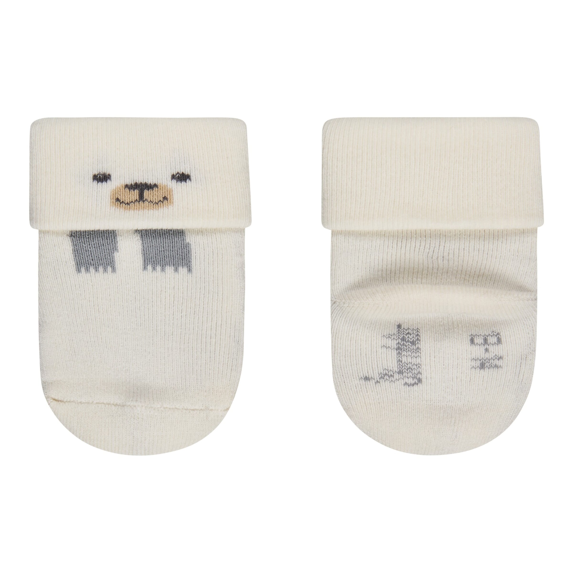 3er-Pack Socken Eisbär Schneeflocken