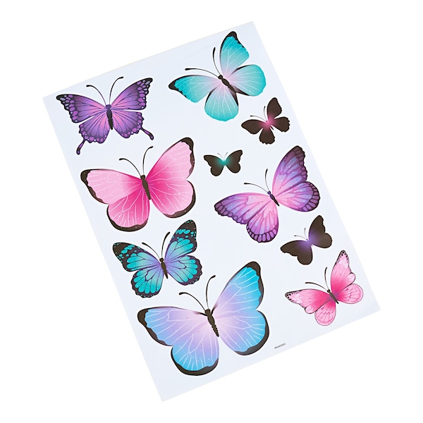 Allazone 108 PCS 3D Papillon Stickers Papillons Decorati Papillon