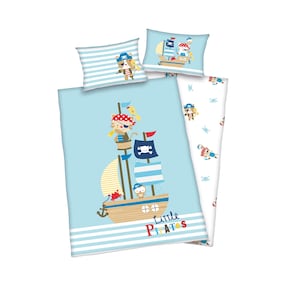 Linon-Bettwäsche Little Pirates 40x60 / 100x135 cm