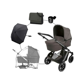 Kombikinderwagen Salsa 5 Air Trio-Set inkl. Wickeltasche, Sonnenschirm, Regenschutz und Becherhalter