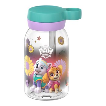 Trinkflasche mit Strohhalm 450ml