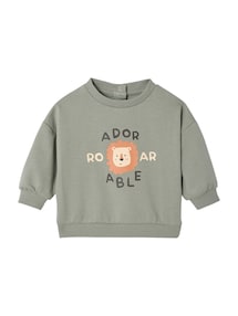 Baby Rundhals-Sweatshirt BASIC mit Recycling-Polyester