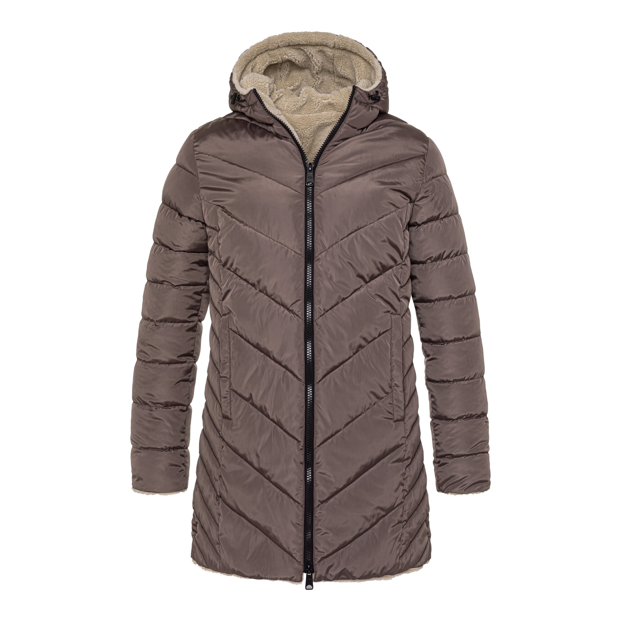 Wendejacke "Kuschel 2 in 1", Größe: XXL, braun