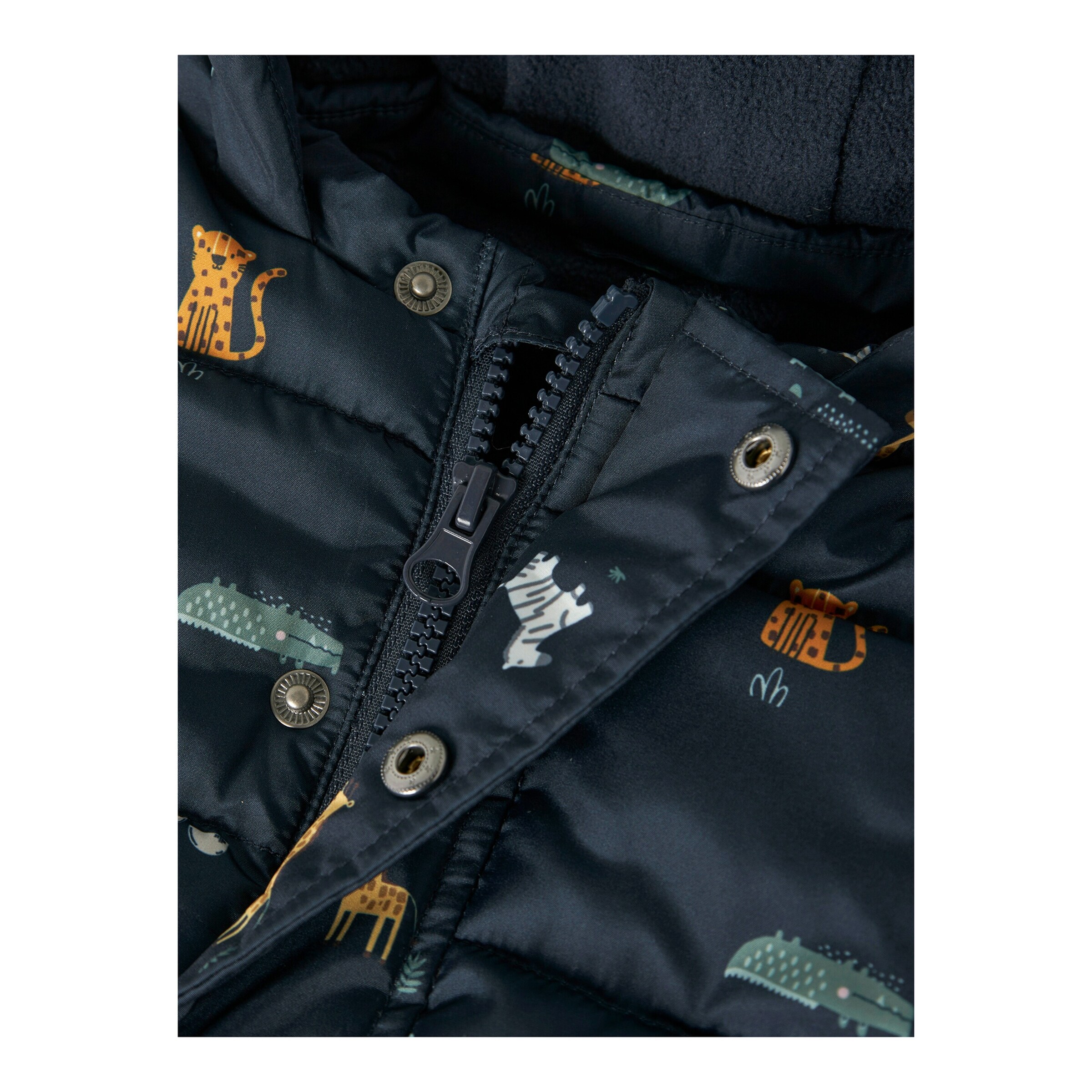 Steppjacke mit Kapuze Tiere