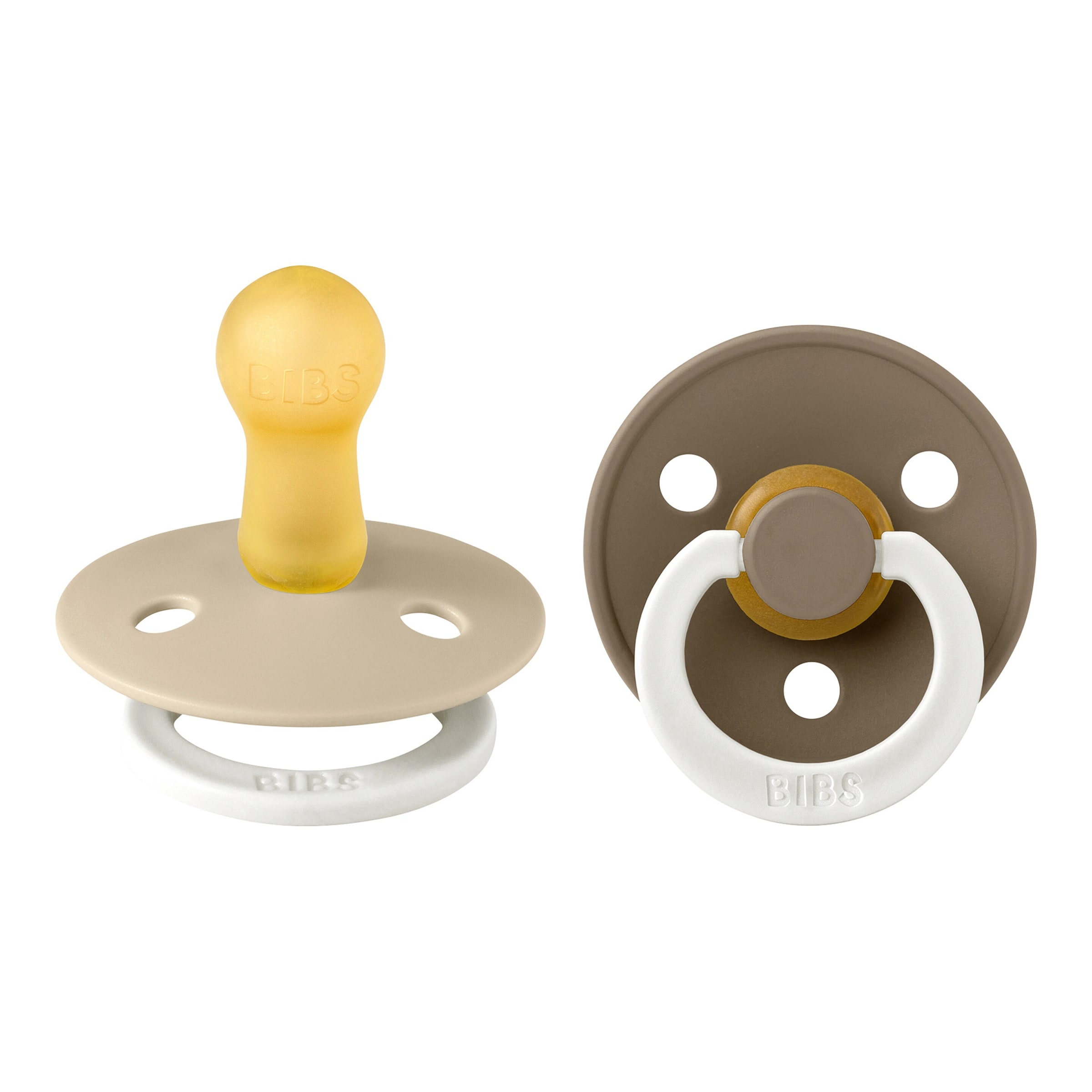 Bibs 2er-Pack Colour GLOW Schnuller Latex, 6-18M