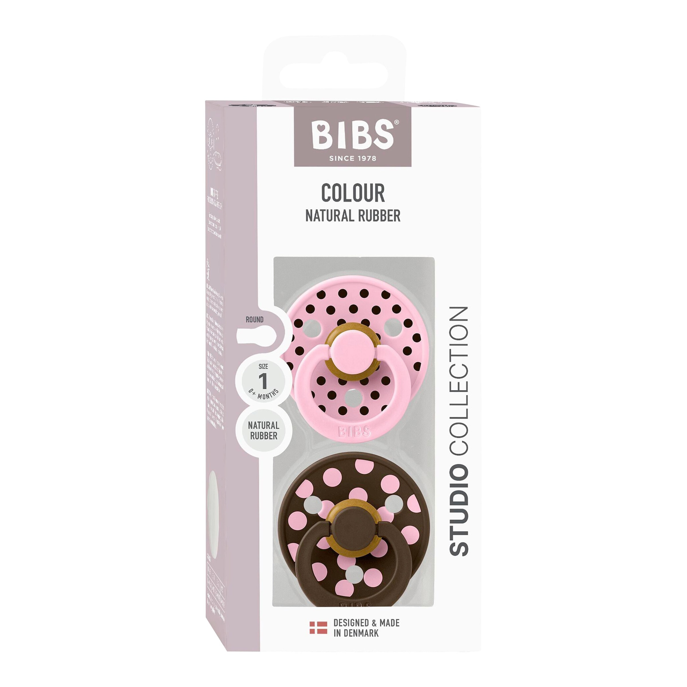 2er-Pack Polka Collection Schnuller Latex, 0-6M