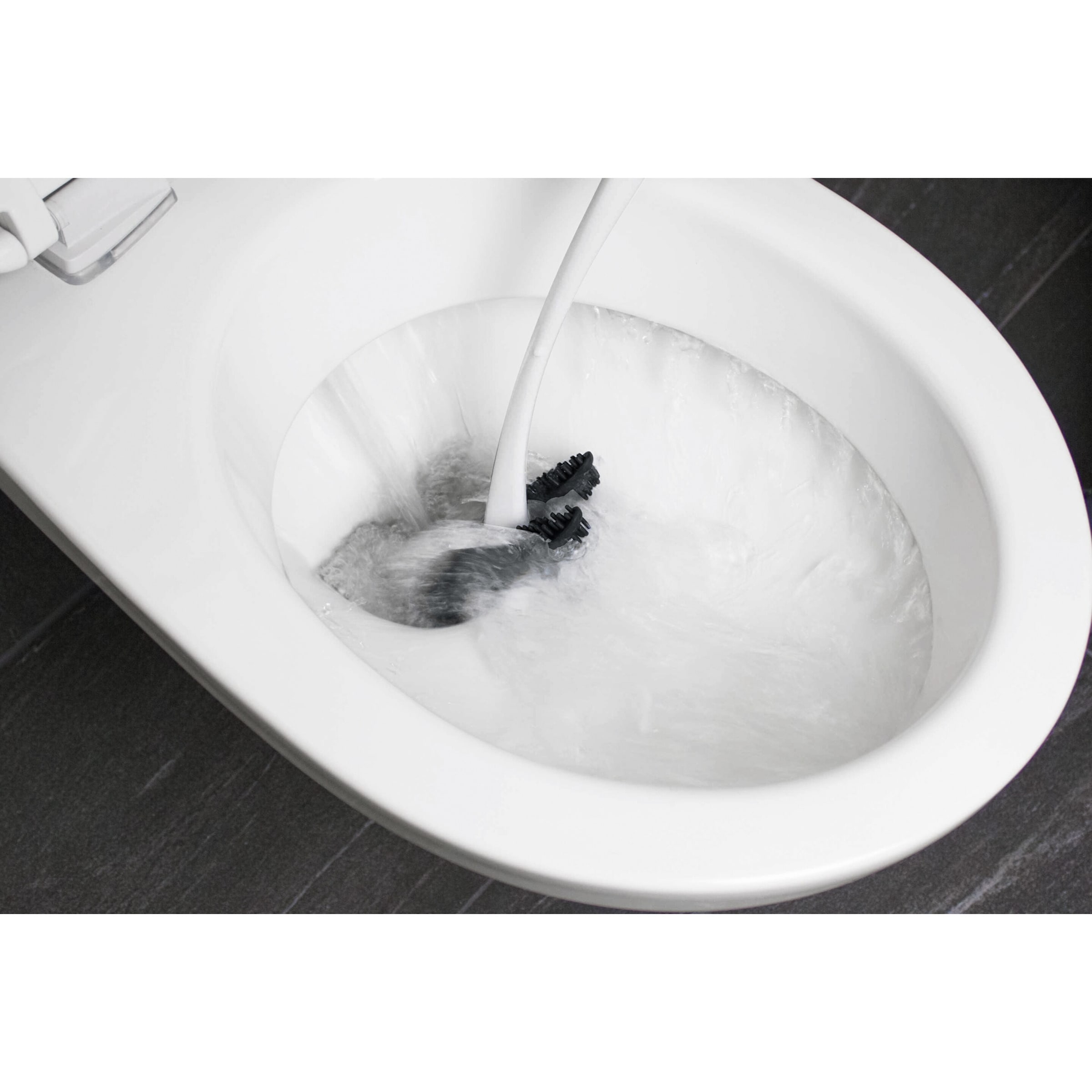 Toilettenbürste "borstenslos", weiß