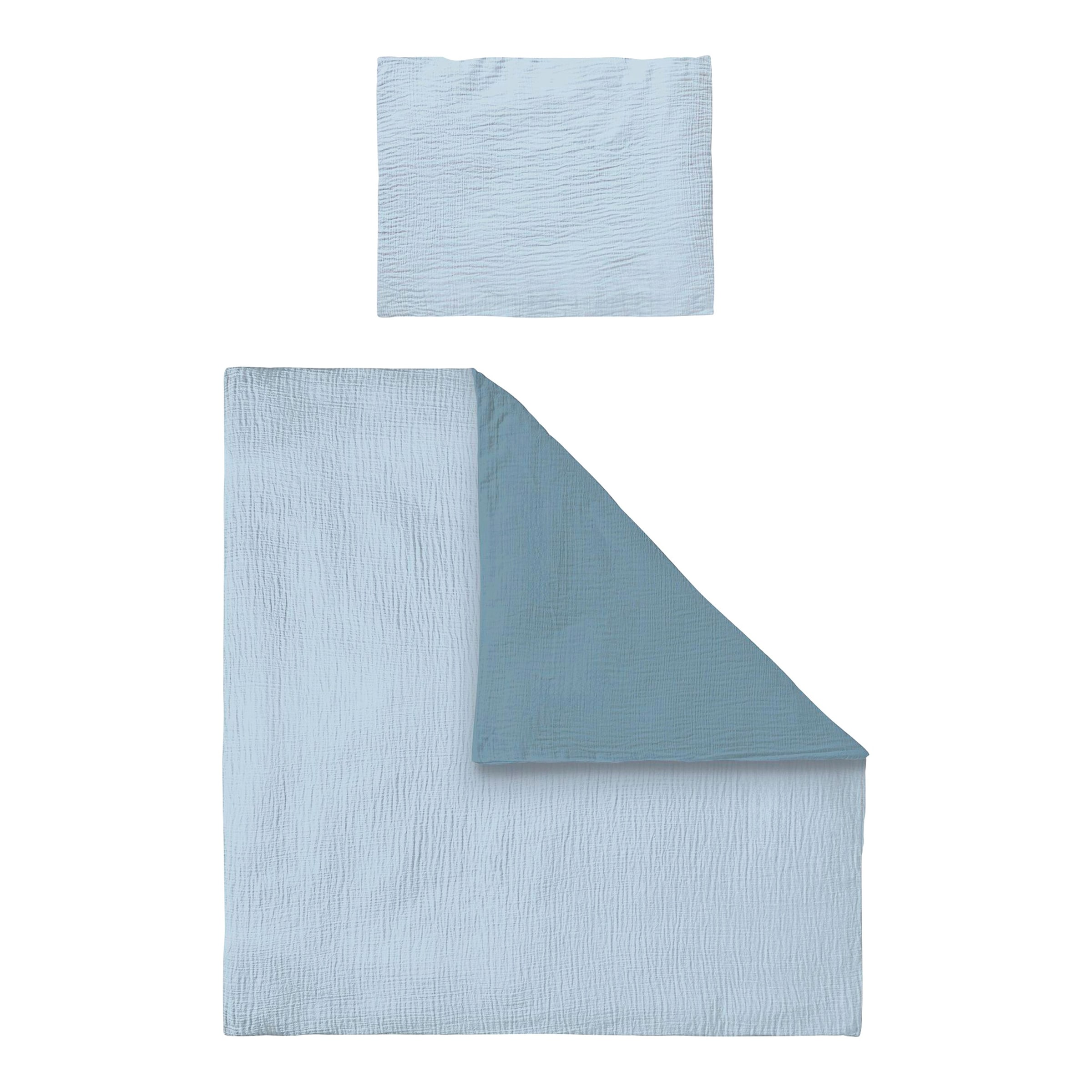 Bornino Home Wende-Bettwäsche Musselin 35x40/80x80 cm
