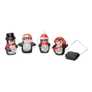 Led-pinguïns, 4 stuks