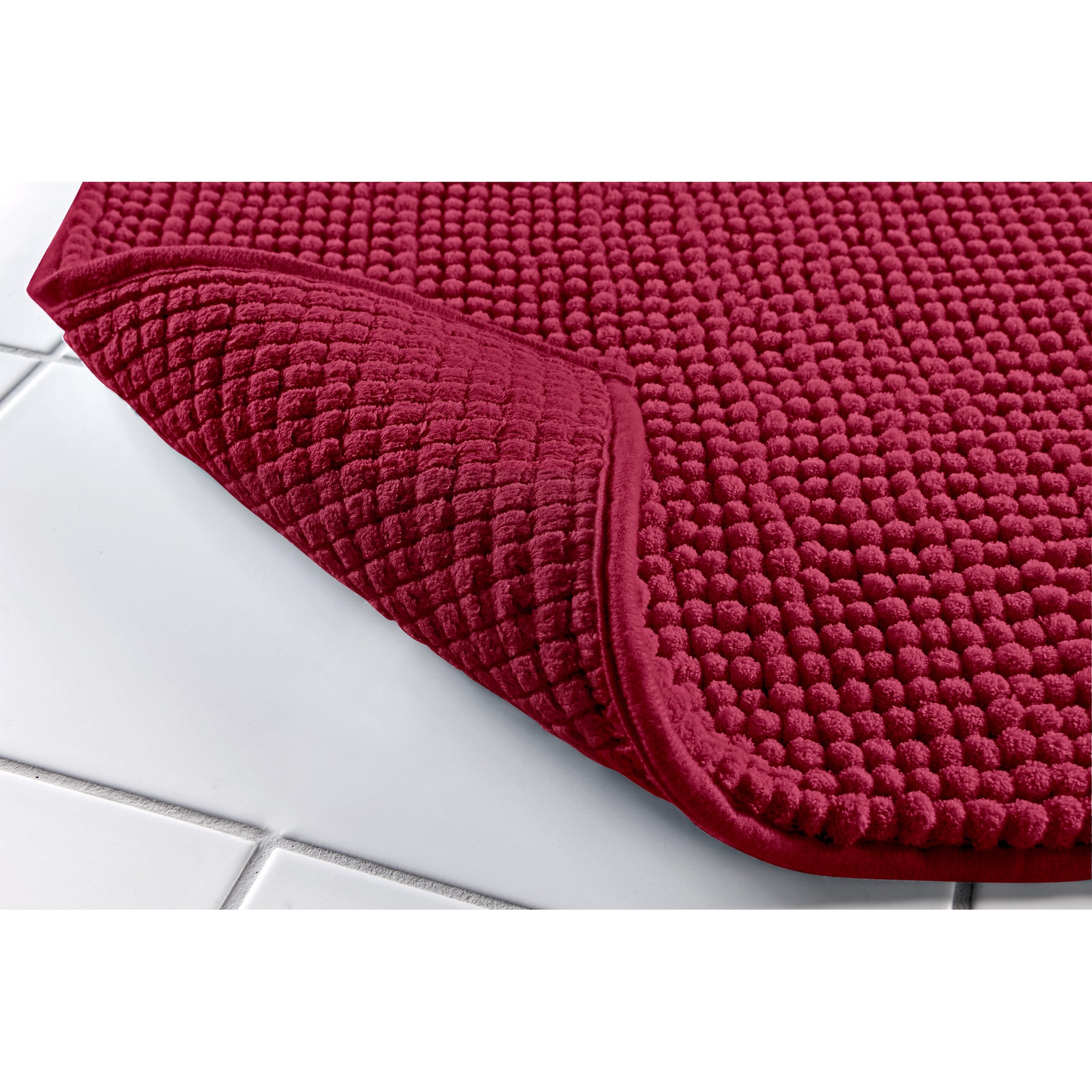 Super-Soft-Badematte, 80x50 cm, bordeaux