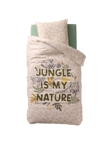 Kinder Bettwäsche-Set GREEN JUNGLE mit Recycling-Baumwolle
