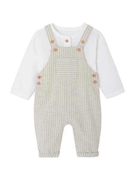 beige gestreift