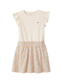 2-in-1-Kleid mit Herzstickerei Mädchen