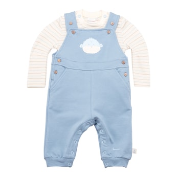 2-tlg. Set Latzhose mit Shirt Kugelfisch