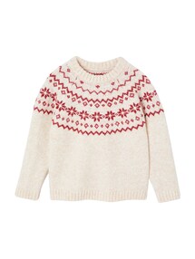Weihnachts-Pullover Kinder Jacquardstrick-Capsule