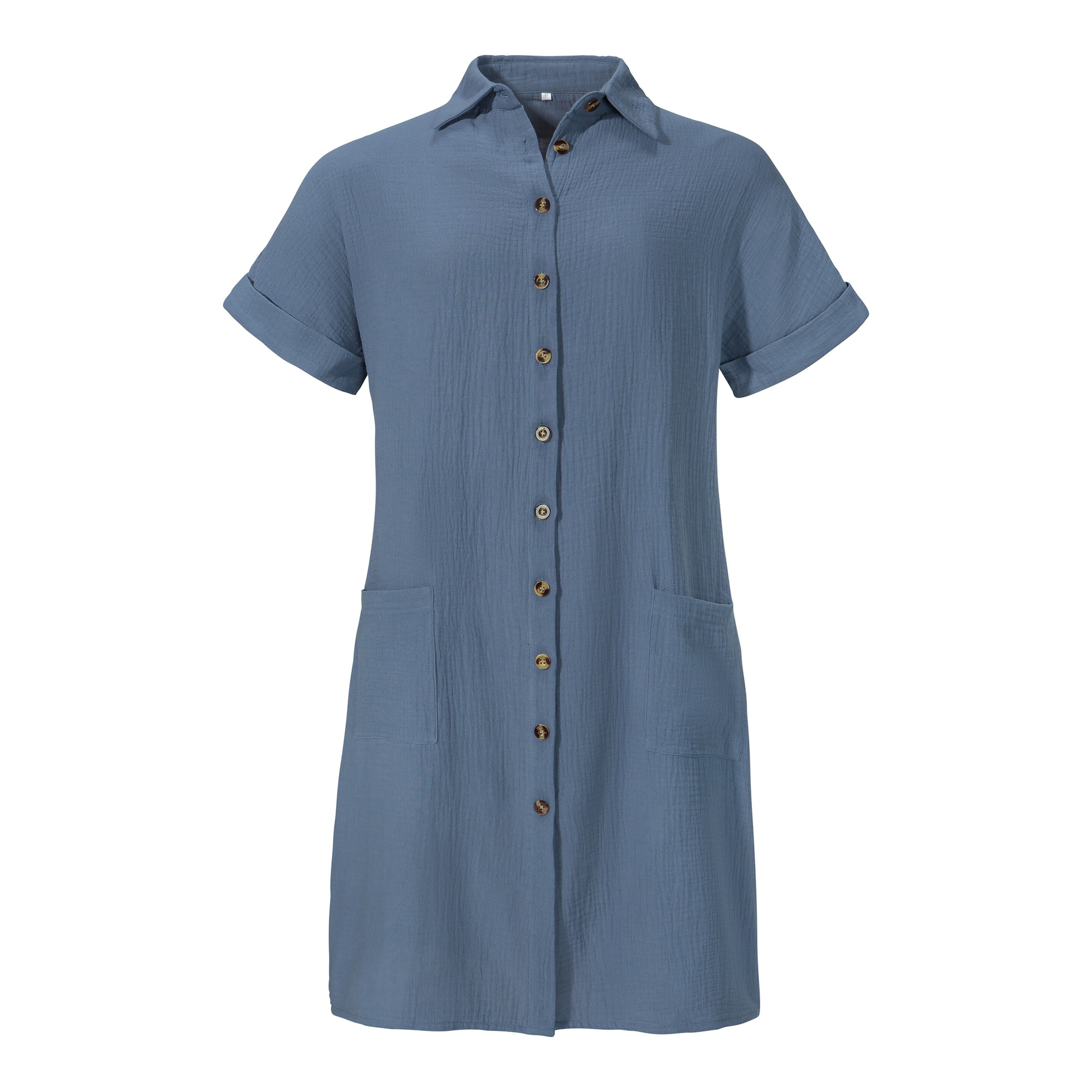 Hemdblusen-Kleid „Helena“, Größe: XL, blau