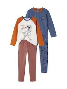 2er-Pack Jungen Schlafanzüge, Dinos