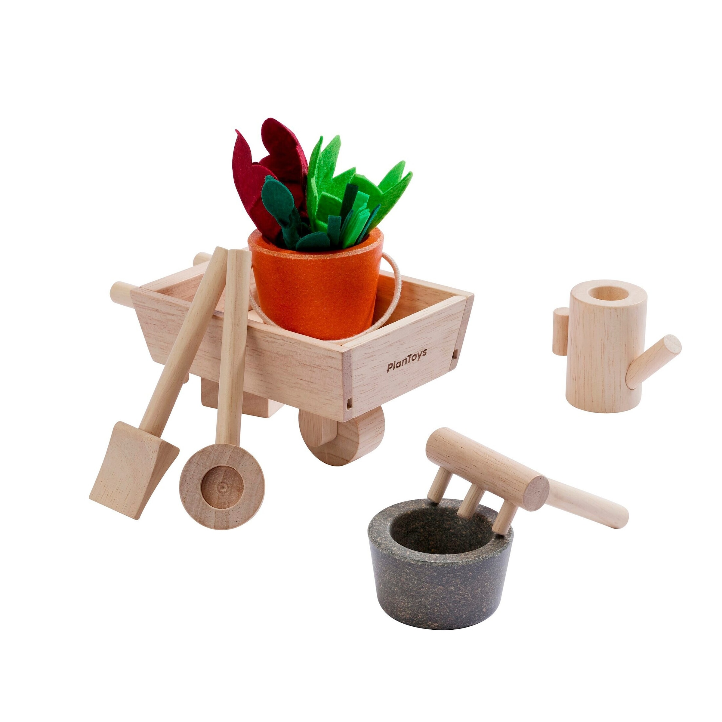 Plantoys Garten-Schubkarren-Set