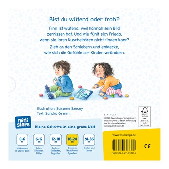 Pappbilderbuch Glücklich, traurig, wütend, froh