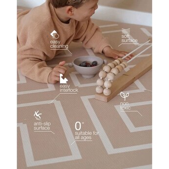 Puzzlematte Modern Blocks - Desert Sand