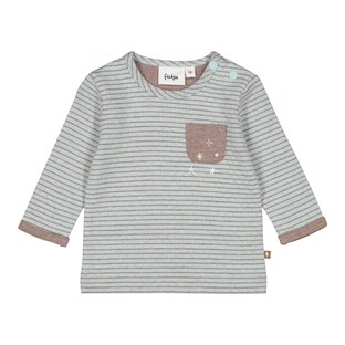 Shirt langarm Doubleface Ringel