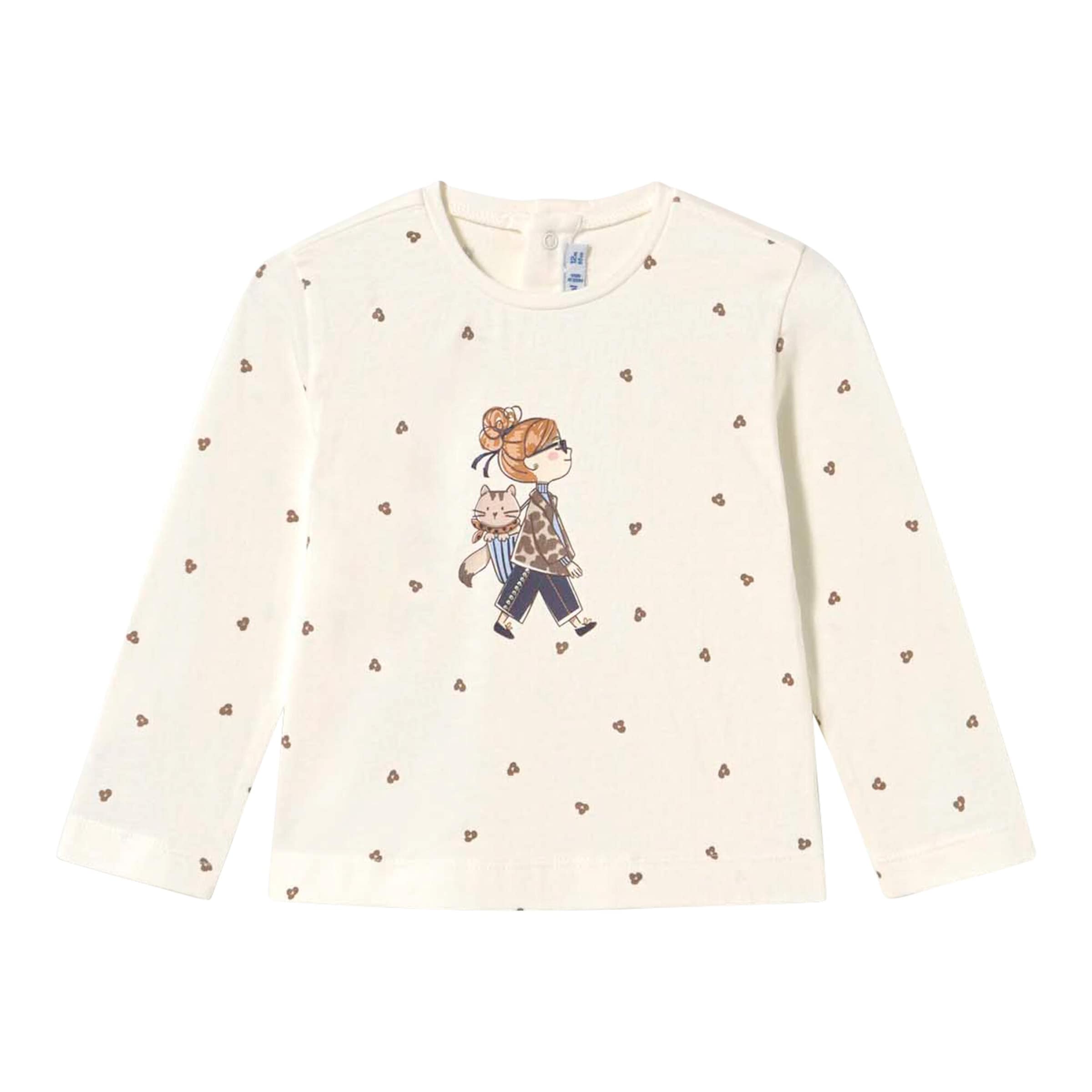 Mayoral Shirt langarm Mädchen Katze
