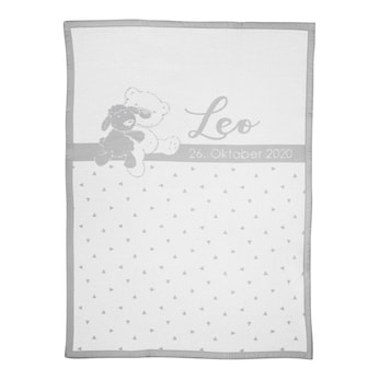 Babydecke Unicade mit Namen 75x100 cm