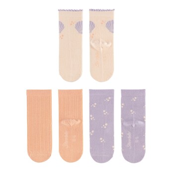 3er-Pack Socken Muschel Ajour