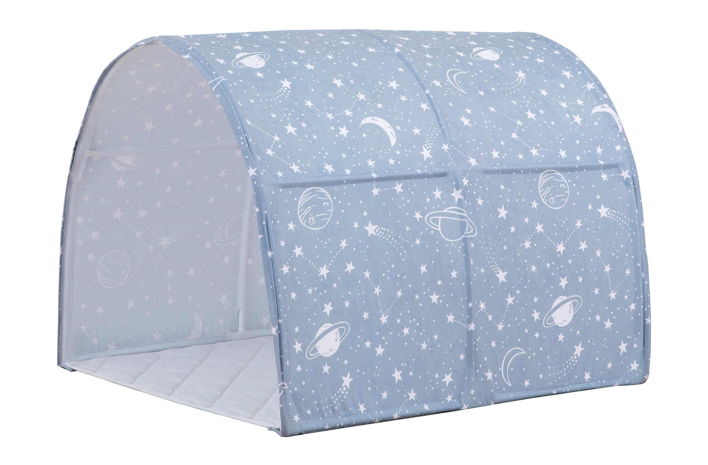 Ticaa Spiel- und Betttunnel, Kinderzelt, Kindertunnel für Jungs & Mädchen Spielzelt für Bodenbett, Hochbett, Etagenbett und Einzelbett 90x200cm