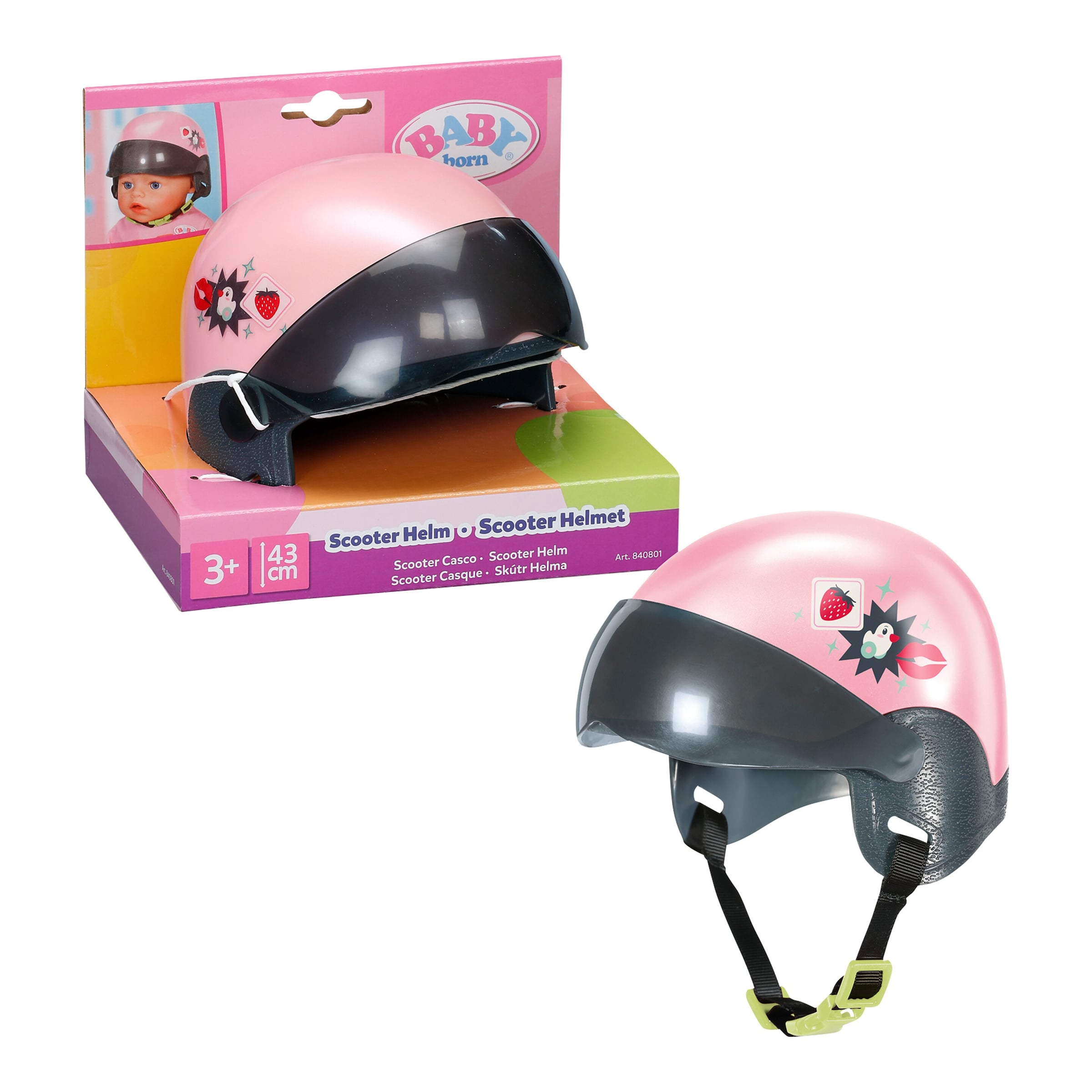Zapf Creation Baby Born Puppen Scooter Helm 43cm