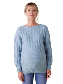 Wende-Pullover mit Alpaka für Schwangerschaft und Stillzeit