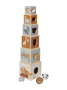 Baby Stapelturm mit Steckspiel „Tansania“ aus Holz FSC