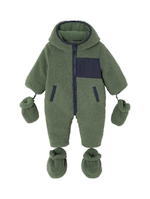 Baby Winter-Overall, Teddyfleece mit Recycling-Wattierung