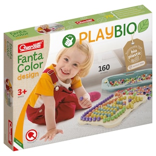 PlayBio Mosaik-Steckspiel aus Biokunststoff: PlayBio FantaColor Design (160 Teile)