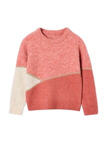 Strickpullover in Colorblock Mädchen