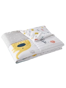 Baby Spieldecke JUNGLE BABY, Patchwork-Design