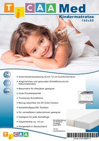 Kindermatratze MedAllergen 80x160
