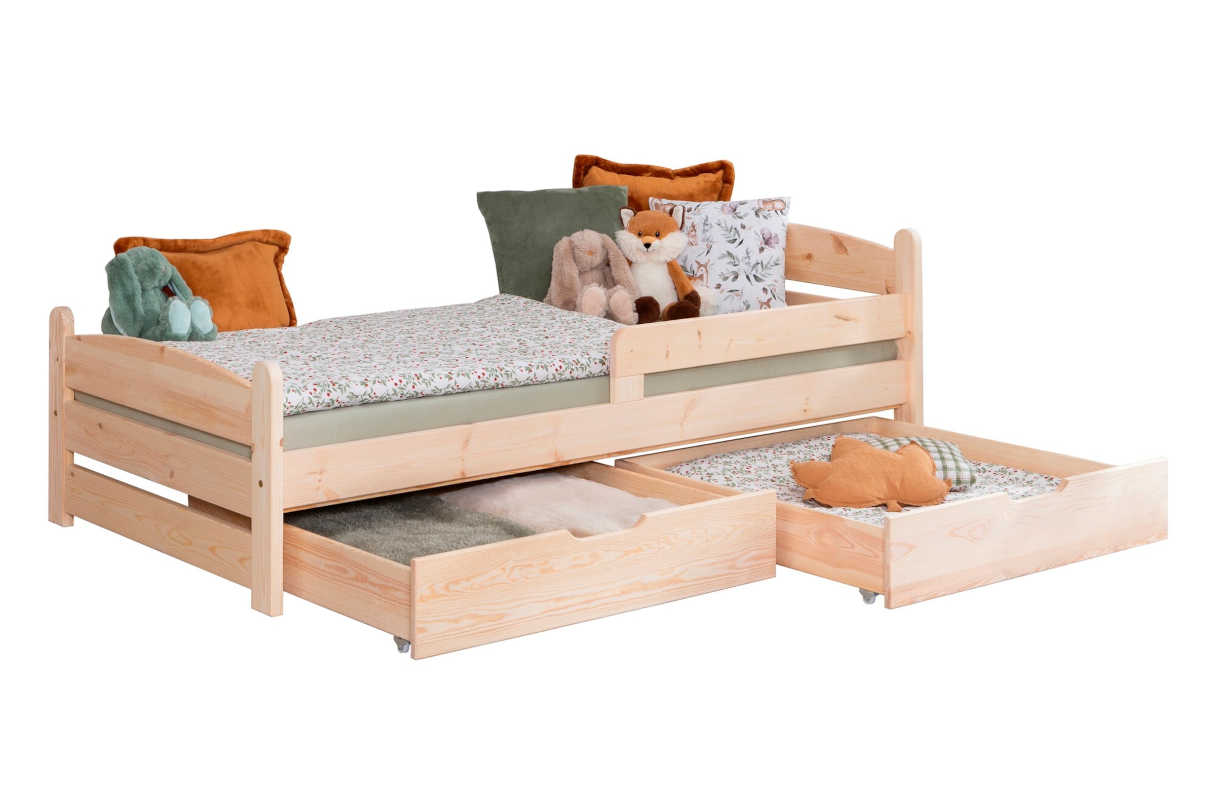 Ticaa Einzelbett „Mello“, Kinderbett, Jugendbett, Schlafzimmer, Kinderzimmer